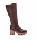 Refresh 170372 brown boots -Height heel: 7cm