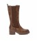 Refresh Taupe casual boots -Heel height 6cm