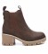 Refresh Chelsea ankle boots taupe -Height heel 6cm- 