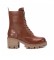 Refresh 170305 brown ankle boots -Heel height: 7cm