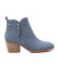 Buy Refresh Leather ankle boots 172621 blue