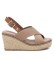 Refresh Sandals 170835 taupe -Height wedge 9cm