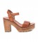 Refresh Brown sandals 170777 -Heel height 10cm