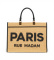 Comprar RUE MADAM PARIS Bolso Iconique Tote Straw  negro
