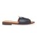 Buy Sebago Leather sandals Will Slide Pop black