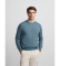 Buy Silbon Plain blue crew neck jumper
