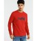 Six Valves Graphic Jaquard T-shirt Brand red