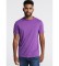 Six Valves T-shirt basique Ã  manches courtes de couleur lilas