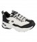 Skechers Sapatos de couro D'Lites 4.0 - Fresh Diva preto, branco
