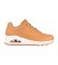 Skechers UNO Stand On Air sapatos laranja castanho