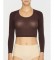 Spanx Basic Semi-Transparent Knitwear Undershirt 20155R maroon