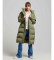 Kopen Superdry Gewatteerde lange jas met capuchon groen