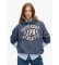 Buy Superdry Athletic Essentials oversized hooded sweatshirt navy