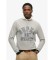 Kaufen Superdry Sportliches graues bedrucktes Sweatshirt