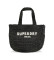 Köp Superdry City raffia tygväska svart