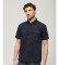 Køb Superdry KortÊrmet marineblÃ¥ militÊrskjorte