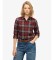 K�p Superdry Lumberjack Check Flannel Shirt Röd