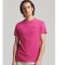 Superdry Organic cotton t-shirt with lilac Essential logo