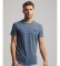 Superdry Organic cotton t-shirt with logo Essential blue