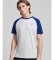 Superdry Organic cotton baseball t-shirt Essential grey, blue