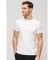 Comprar Superdry T-shirt de manga curta flamejada com gola redonda branca