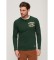 Buy Superdry Vintage Athletic Long Sleeve T-Shirt green