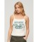 Comprar Superdry Camiseta canalé Athletic College blanco roto