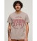Kopen Superdry Workwear T-shirt uit de beige Copper Label collectie