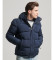 Kup Superdry Granatowa pikowana kurtka Everest z kapturem