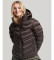 Kaufen Superdry Fuji braune Kapuzen-Steppjacke mit Kapuze