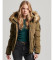 Kopen Superdry Everest groen gewatteerd bomberjack met capuchon
