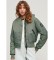 Buy Superdry Green hooded bomber jacket with hood