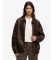 Comprar Superdry Casaco de pele «Collared Oversized» castanho