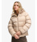 Buy Superdry Shiny Padded Jacket with Hood beige