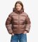 Kaufen Superdry Glänzende Steppjacke mit Kapuze in Braun