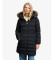 Comprar Superdry Chaqueta Media Fuji con Pelo Sintético y Capucha negro