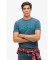 K�p Superdry Classic Core Logo Shadow T-shirt blå