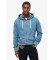 Acheter Superdry Sweat à capuche classique et essentiel avec capuche zippée bleue