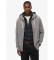 Comprar Superdry Casaco com capuz clássico essencial com fecho de correr cinzento