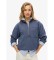 Kopen Superdry Sweater met halve rits en essentieel logo blauw