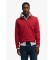 Comprar Superdry Sweatshirt Essential Pique com meio fecho vermelho
