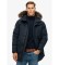 Comprare Superdry Parka Everest in pelliccia sintetica blu scuro