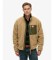 Köp Superdry Vintage Retro Full fleecefoder, brunt