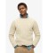 Buy Superdry White Jacob braided knitted jumper
