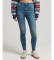 Buy Superdry High-waisted skinny jeans in organic cotton blue
