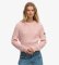 Kaufen Superdry Oversize-Pullover mit Zopfmuster rosa