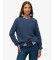 Kb Superdry Relaxed Ribbed Knitted jumper blå