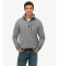Kopen Superdry Storm Fleece Half Zip Sweater donkergrijs