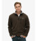 Kopen Superdry Storm fleece trui met halve rits bruin