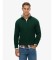 Köp Superdry Tröja med halv dragkedja Cotton Classic Cable, grön